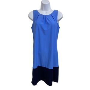 Jude‎ Connally NWT Pamela Dress Peril Navy Blue Colorblock Made in USA Size XS